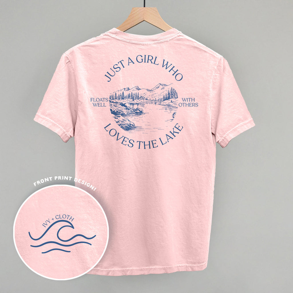 Just A Girl Who Loves The Lake (Back Print) T-Shirts, Hoodie, Sweatshirt | RetroVerseTees.com (Image 3)