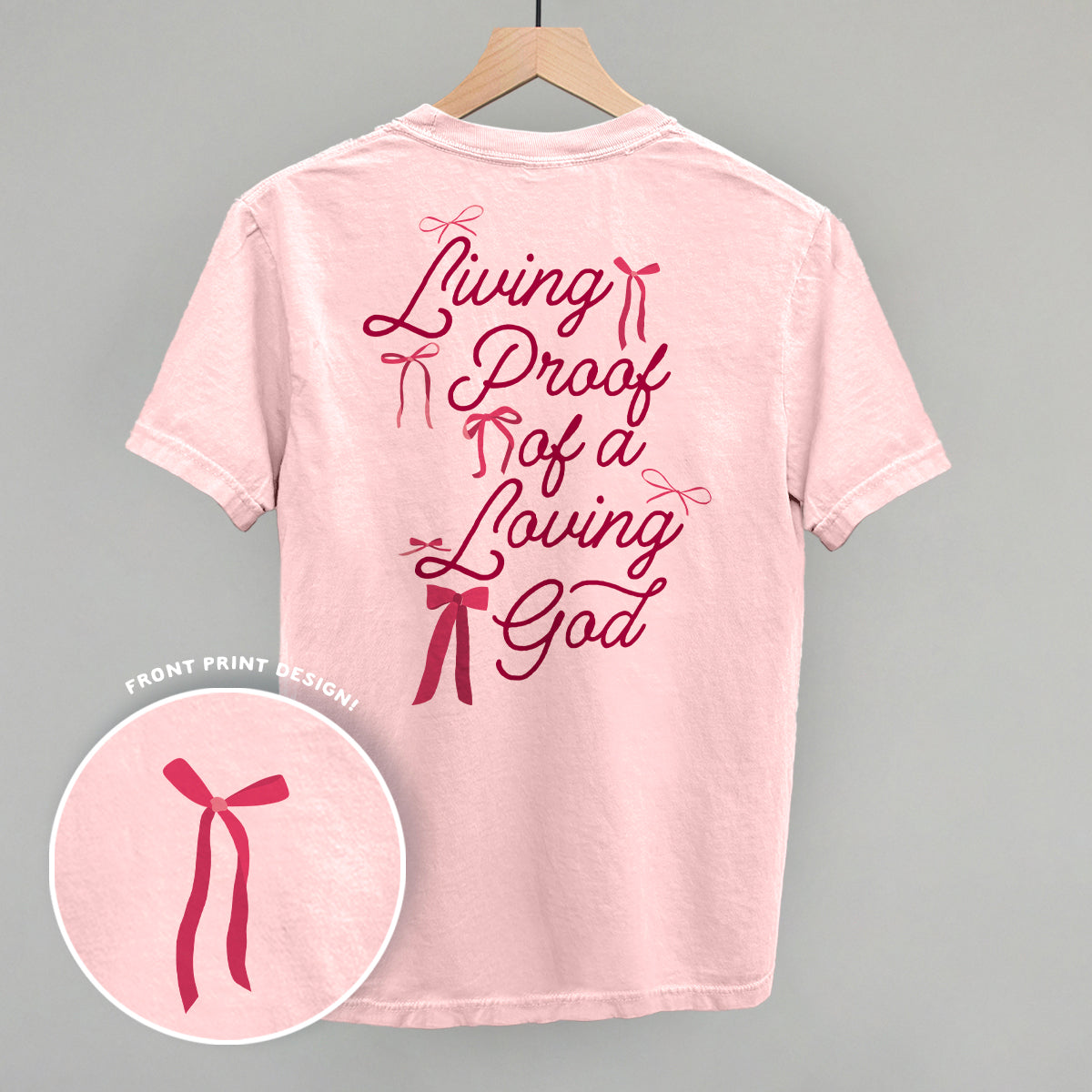 Living Proof Of A Loving God Back Print T-Shirts, Hoodie, Sweatshirt | RetroVerseTees.com (Image 2)
