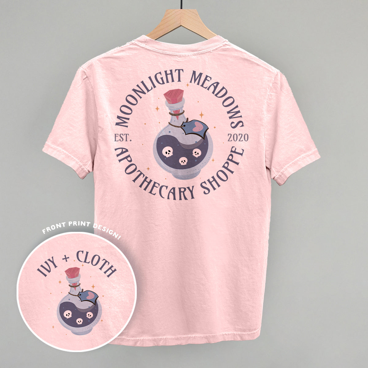 Moonlight Meadows Apothecary Shoppe (Back Print) T-Shirts, Hoodie, Sweatshirt | RetroVerseTees.com (Image 1)