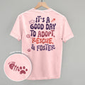 Adopt, Rescue, & Foster Cat (Back Print) T-Shirts, Hoodie, Sweatshirt | RetroVerseTees.com (Image 1)