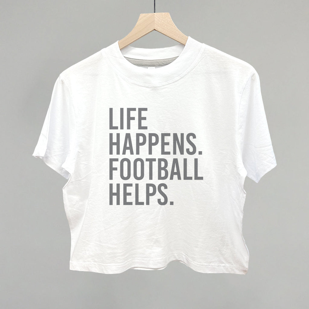 Life Happens. Football Helps. T-Shirts, Hoodie, Sweatshirt | RetroVerseTees.com (Image 4)