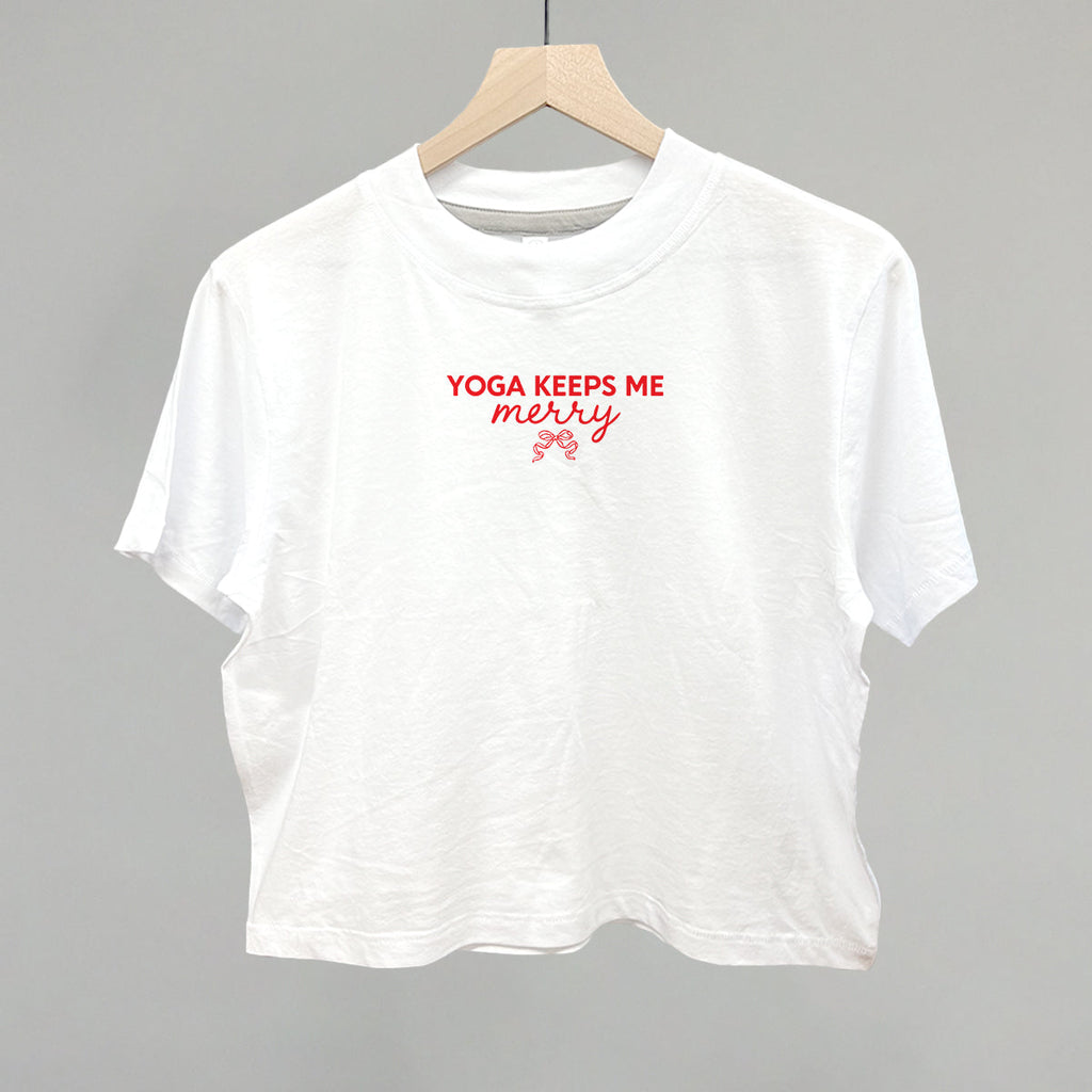 Yoga Keeps Me Merry T-Shirts, Hoodie, Sweatshirt | RetroVerseTees.com (Image 1)