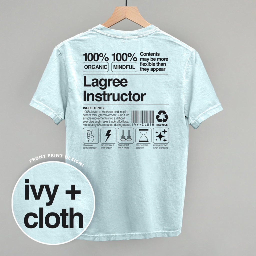 Lagree Instructor Nutrition Facts (Back Print) T-Shirts, Hoodie, Sweatshirt | RetroVerseTees.com (Image 3)