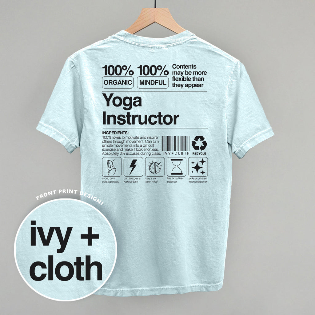 Yoga Instructor Nutrition Facts (Back Print) T-Shirts, Hoodie, Sweatshirt | RetroVerseTees.com (Image 4)