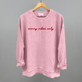 Merry Vibes Only Script T-Shirts, Hoodie, Sweatshirt | RetroVerseTees.com (Image 1)