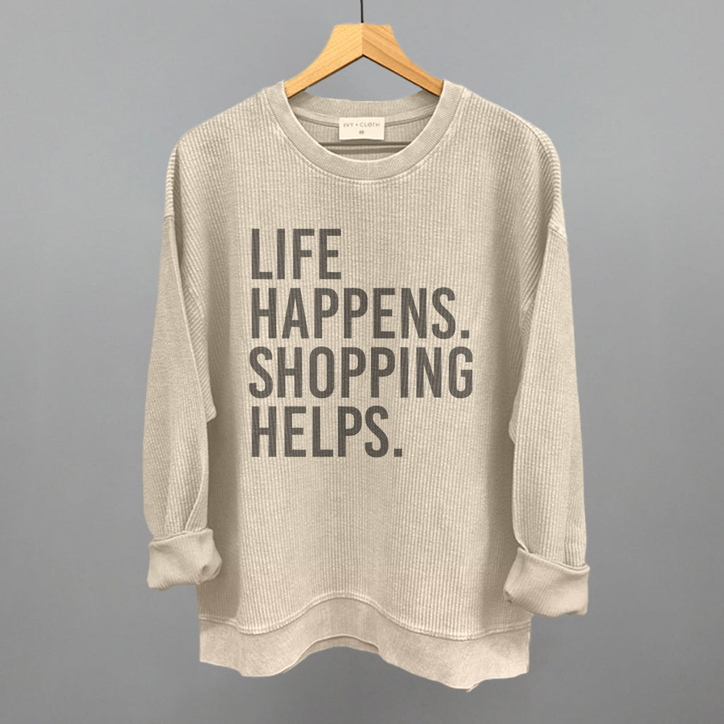 Life Happens. Shopping Helps. T-Shirts, Hoodie, Sweatshirt | RetroVerseTees.com (Image 2)