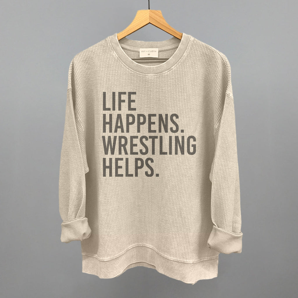 Life Happens Wrestling Helps T-Shirts, Hoodie, Sweatshirt | RetroVerseTees.com (Image 5)