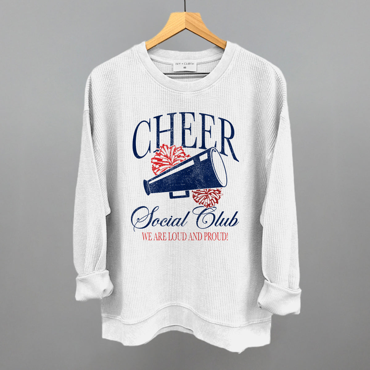 Cheer Social Club Blue T-Shirts, Hoodie, Sweatshirt | RetroVerseTees.com (Image 1)