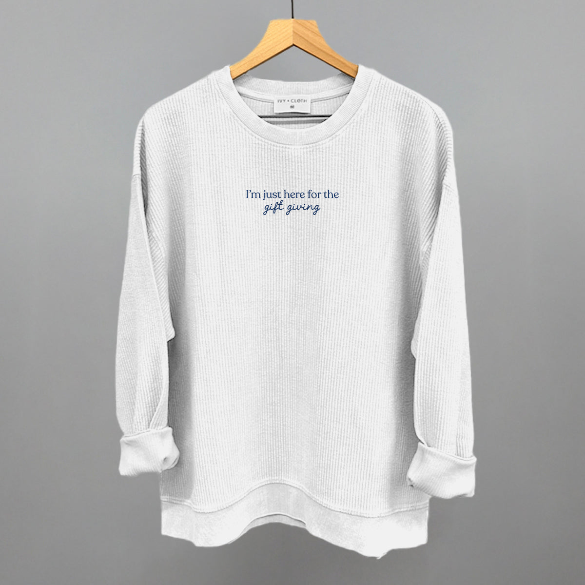 I'm Just Here For The Gift Giving T-Shirts, Hoodie, Sweatshirt | RetroVerseTees.com (Image 1)