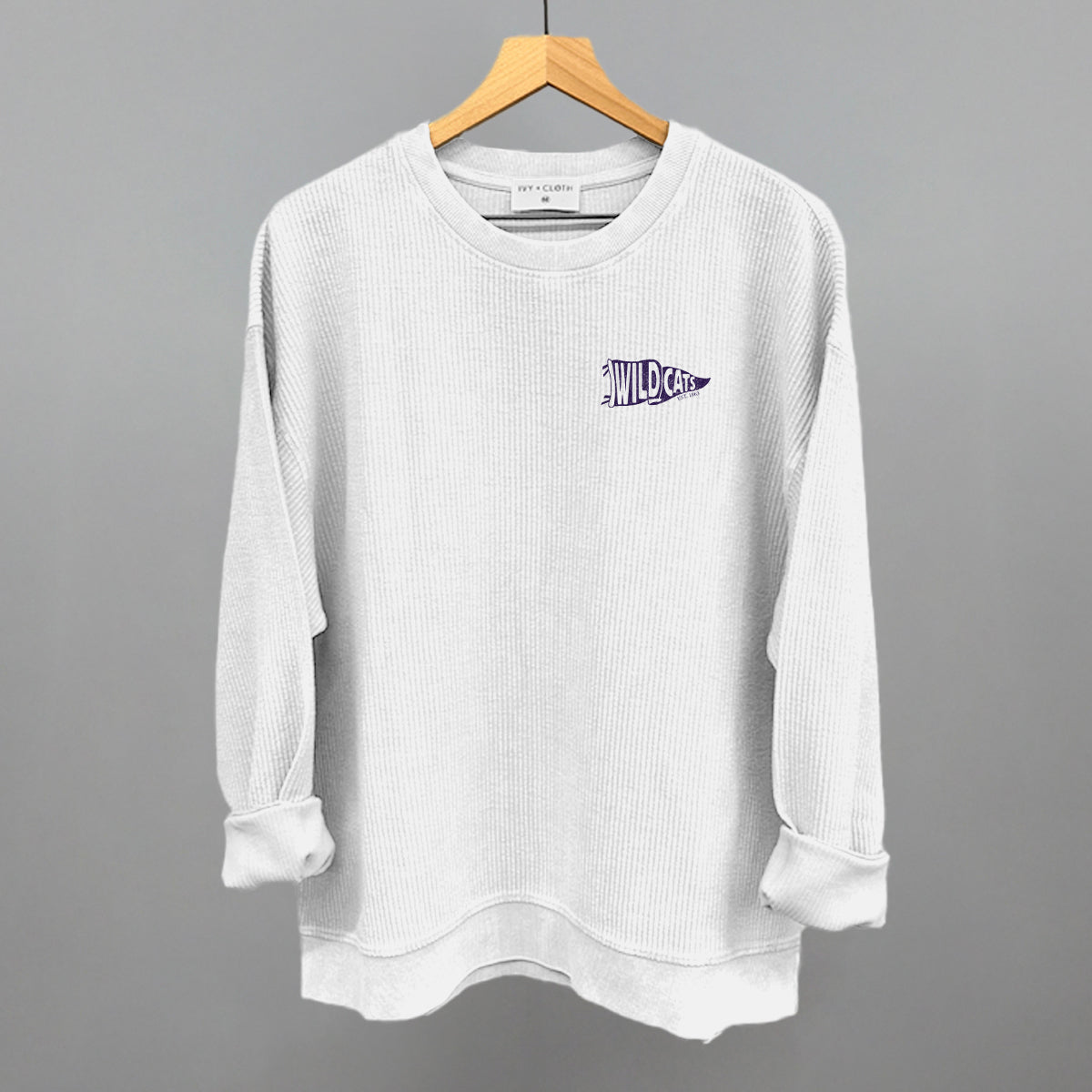 Wildcats Pennant Flag (Left Chest) T-Shirts, Hoodie, Sweatshirt | RetroVerseTees.com (Image 1)