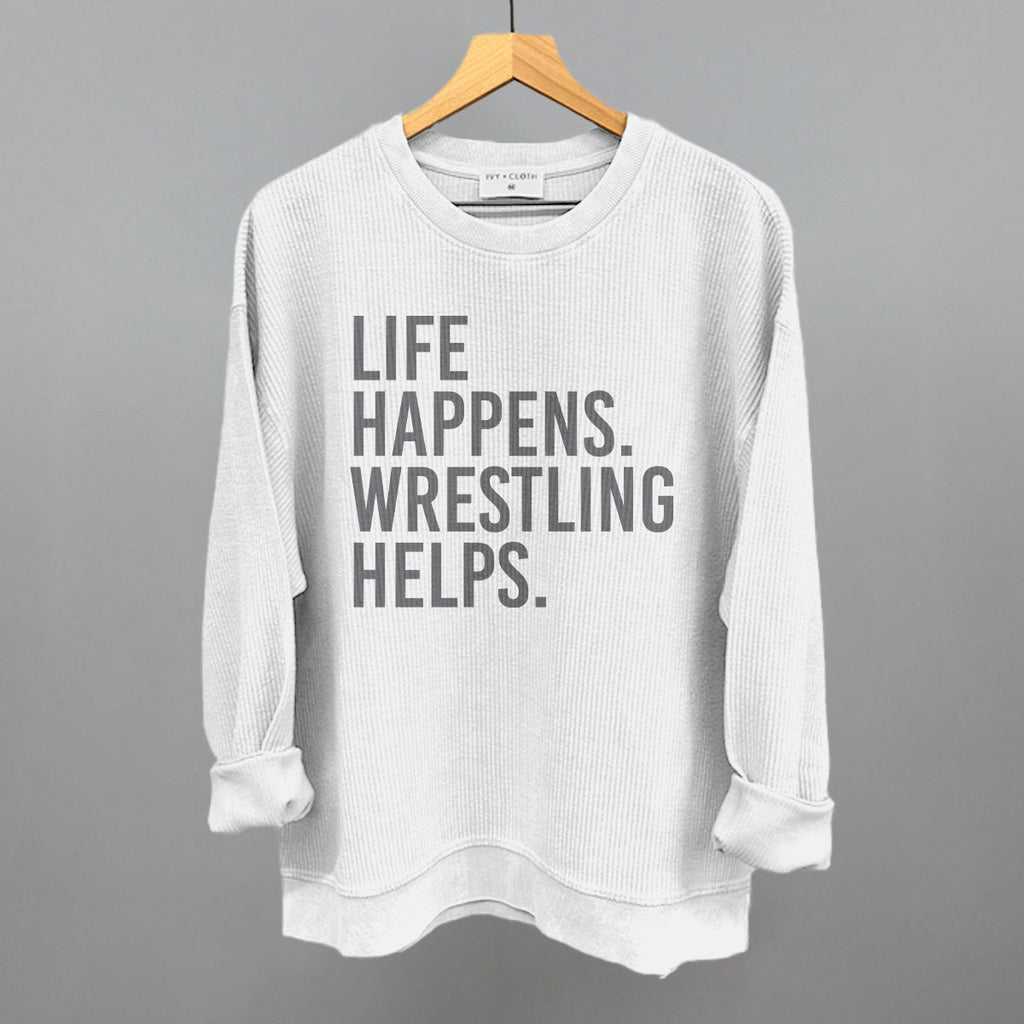 Life Happens Wrestling Helps T-Shirts, Hoodie, Sweatshirt | RetroVerseTees.com (Image 4)