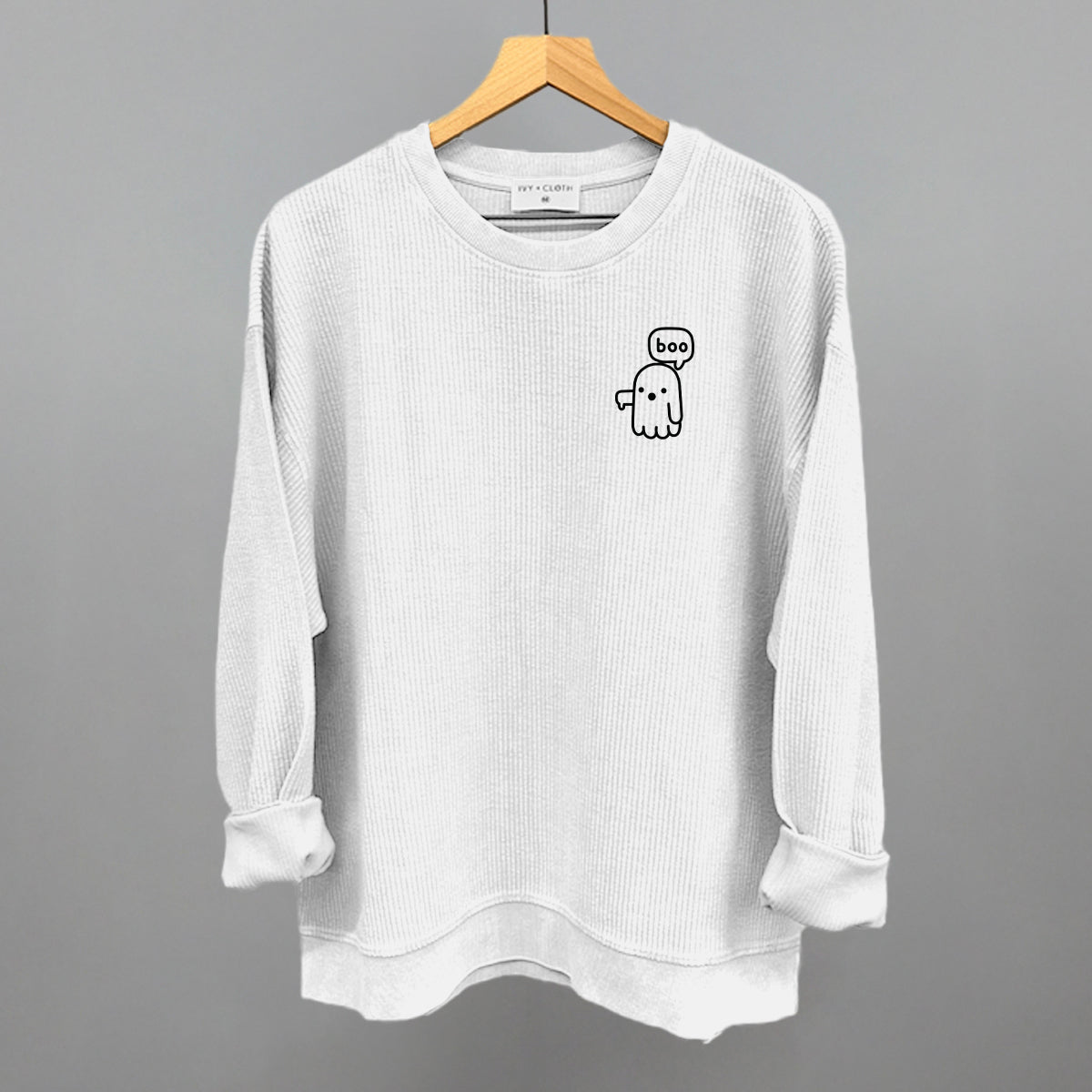 Boo Ghost (Left Chest) T-Shirts, Hoodie, Sweatshirt | RetroVerseTees.com (Image 2)
