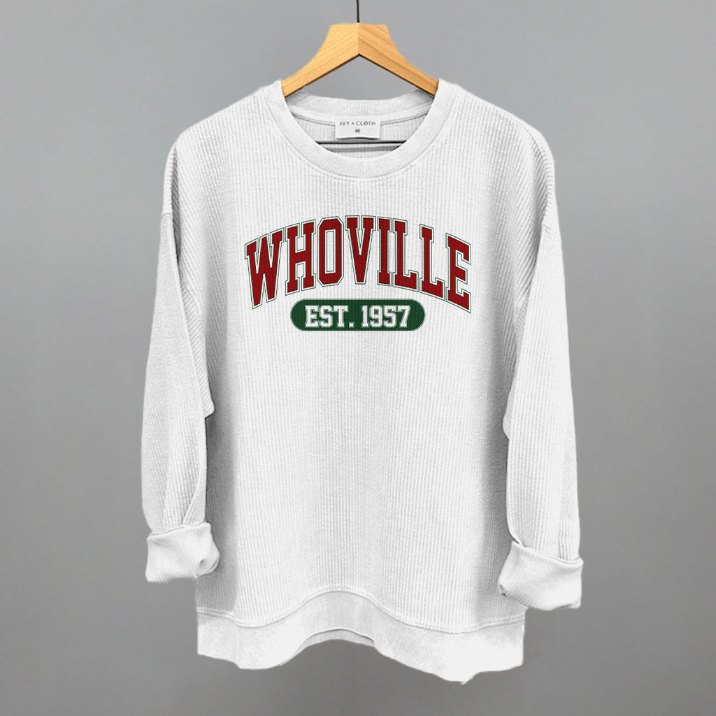 Whoville Collegiate (Red) T-Shirts, Hoodie, Sweatshirt | RetroVerseTees.com (Image 1)