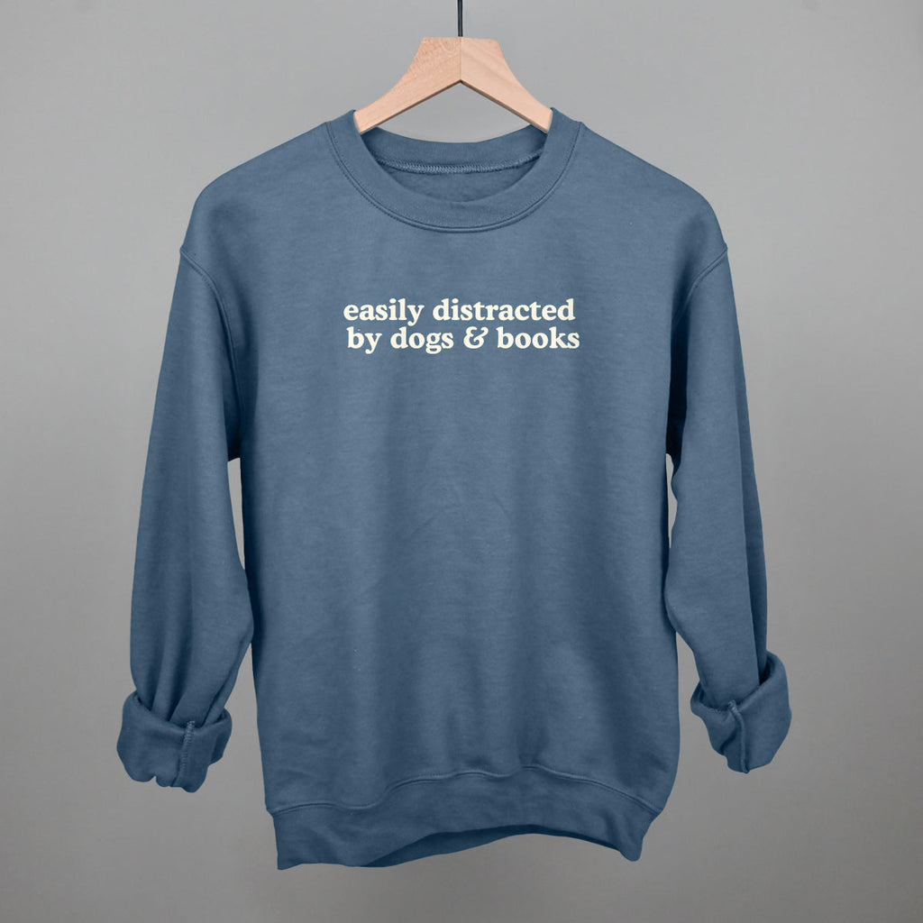 Easily Distracted By Dogs & Books T-Shirts, Hoodie, Sweatshirt | RetroVerseTees.com (Image 3)