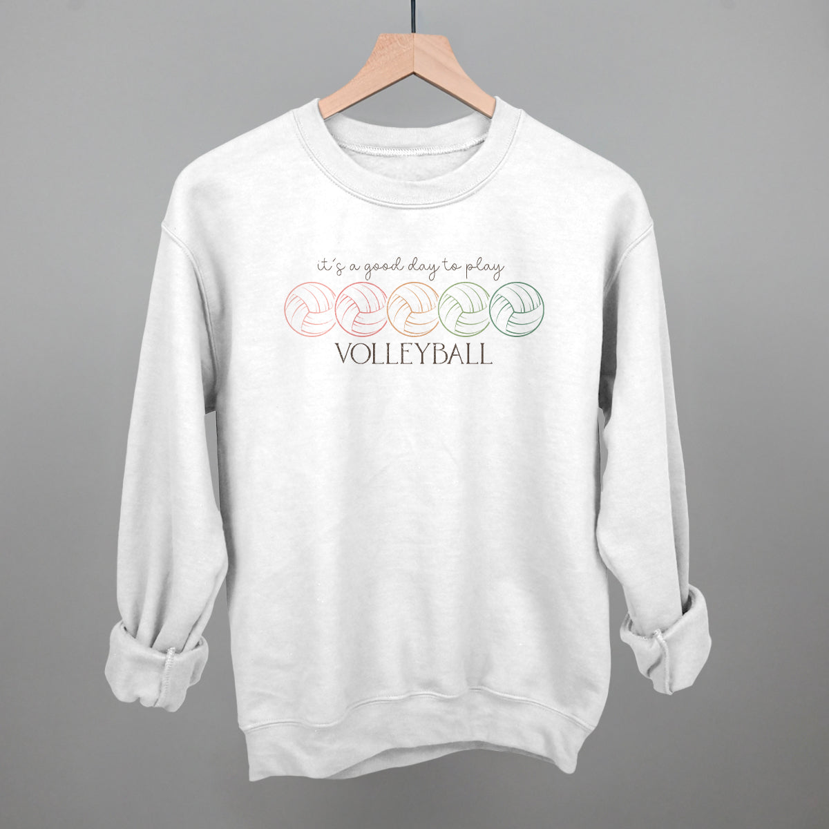 It's A Good Day To Play Volleyball Doodle T-Shirts, Hoodie, Sweatshirt | RetroVerseTees.com (Image 1)
