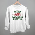 Eating Junk And Watching Rubbish T-Shirts, Hoodie, Sweatshirt | RetroVerseTees.com (Image 1)