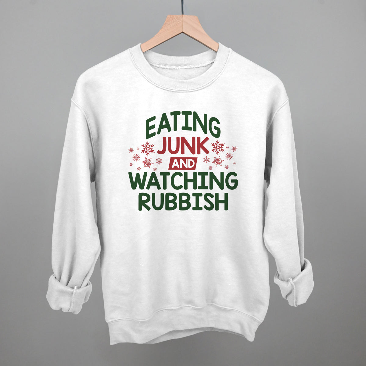 Eating Junk And Watching Rubbish T-Shirts, Hoodie, Sweatshirt | RetroVerseTees.com (Image 1)