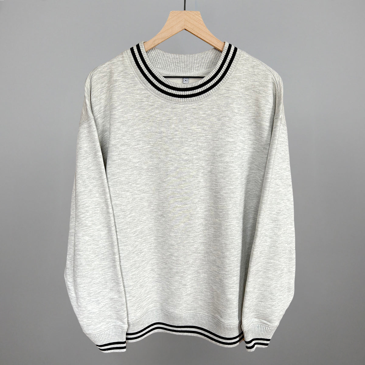 Heather Grey Oversized Varsity Crew T-Shirts, Hoodie, Sweatshirt | RetroVerseTees.com