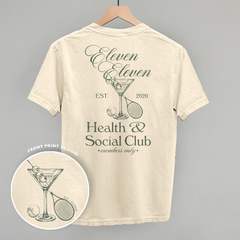 Health & Social Club (Back Print) T-Shirts, Hoodie, Sweatshirt | RetroVerseTees.com (Image 2)