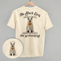 The Black Dog Tricks and Treats (Back Print) T-Shirts, Hoodie, Sweatshirt | RetroVerseTees.com (Image 1)
