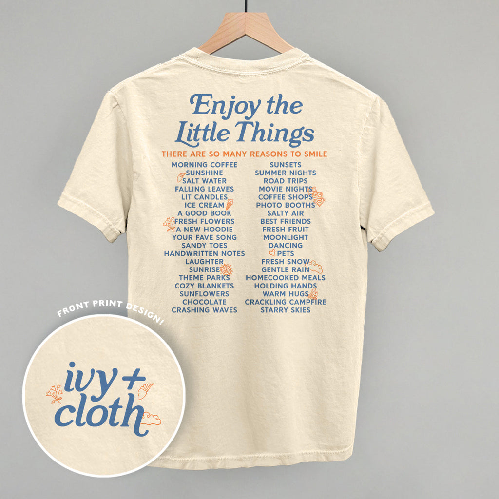 Enjoy The Little Things List (Back Print) T-Shirts, Hoodie, Sweatshirt | RetroVerseTees.com (Image 3)