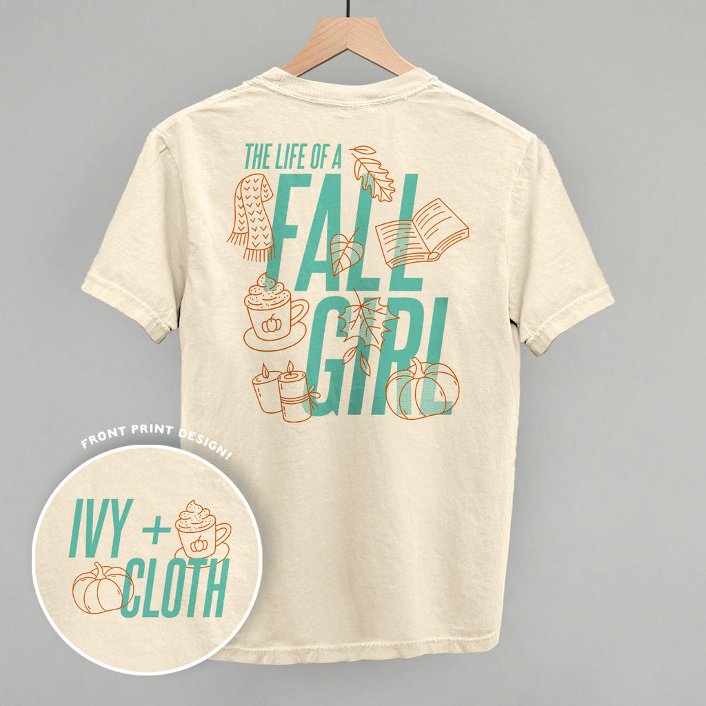 The Life Of A Fall Girl (Back Print) T-Shirts, Hoodie, Sweatshirt | RetroVerseTees.com (Image 1)