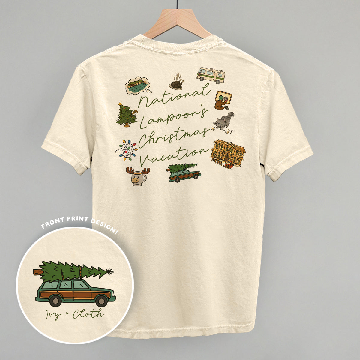 National Lampoon Christmas Doodles (Back Print) T-Shirts, Hoodie, Sweatshirt | RetroVerseTees.com (Image 1)