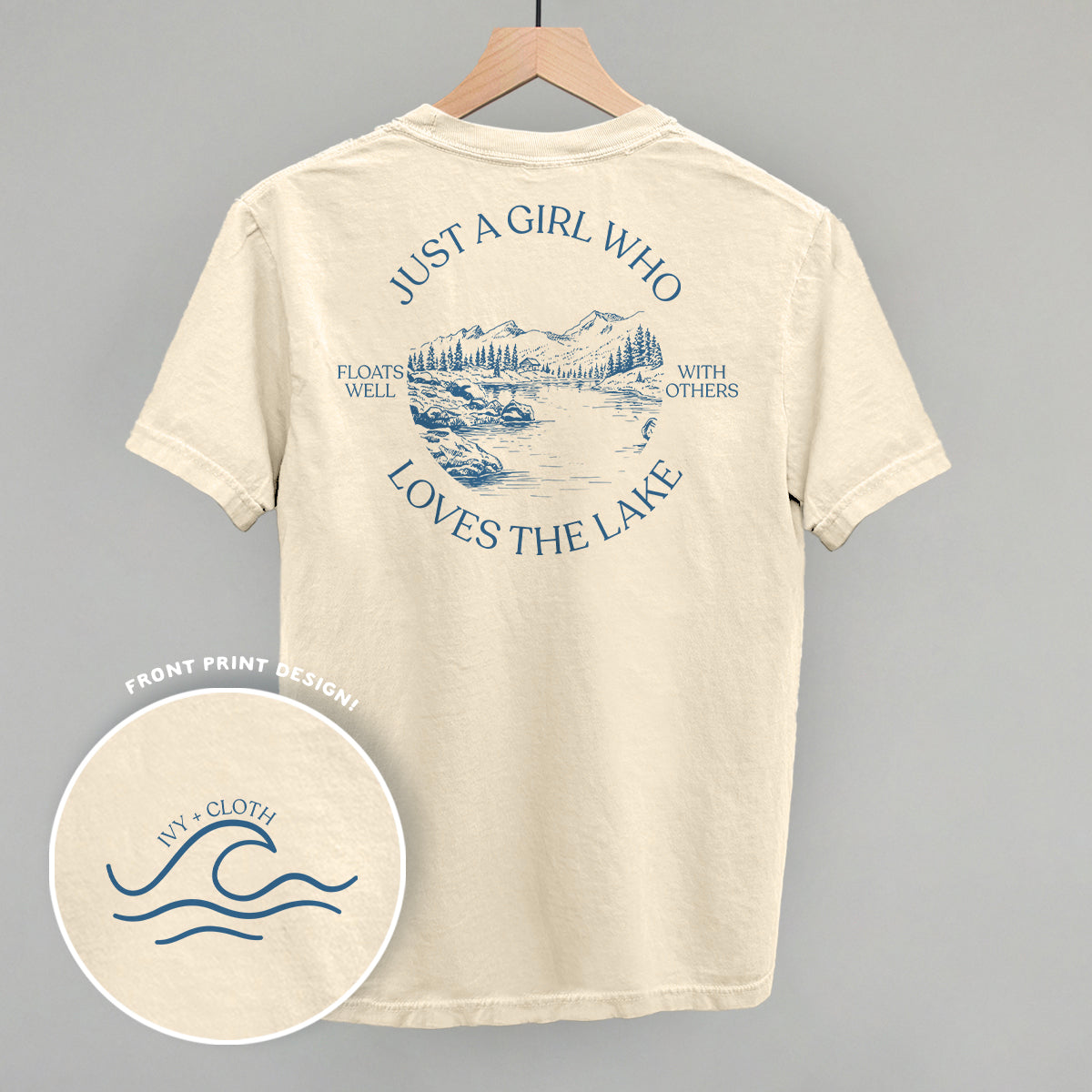 Just A Girl Who Loves The Lake (Back Print) T-Shirts, Hoodie, Sweatshirt | RetroVerseTees.com (Image 5)