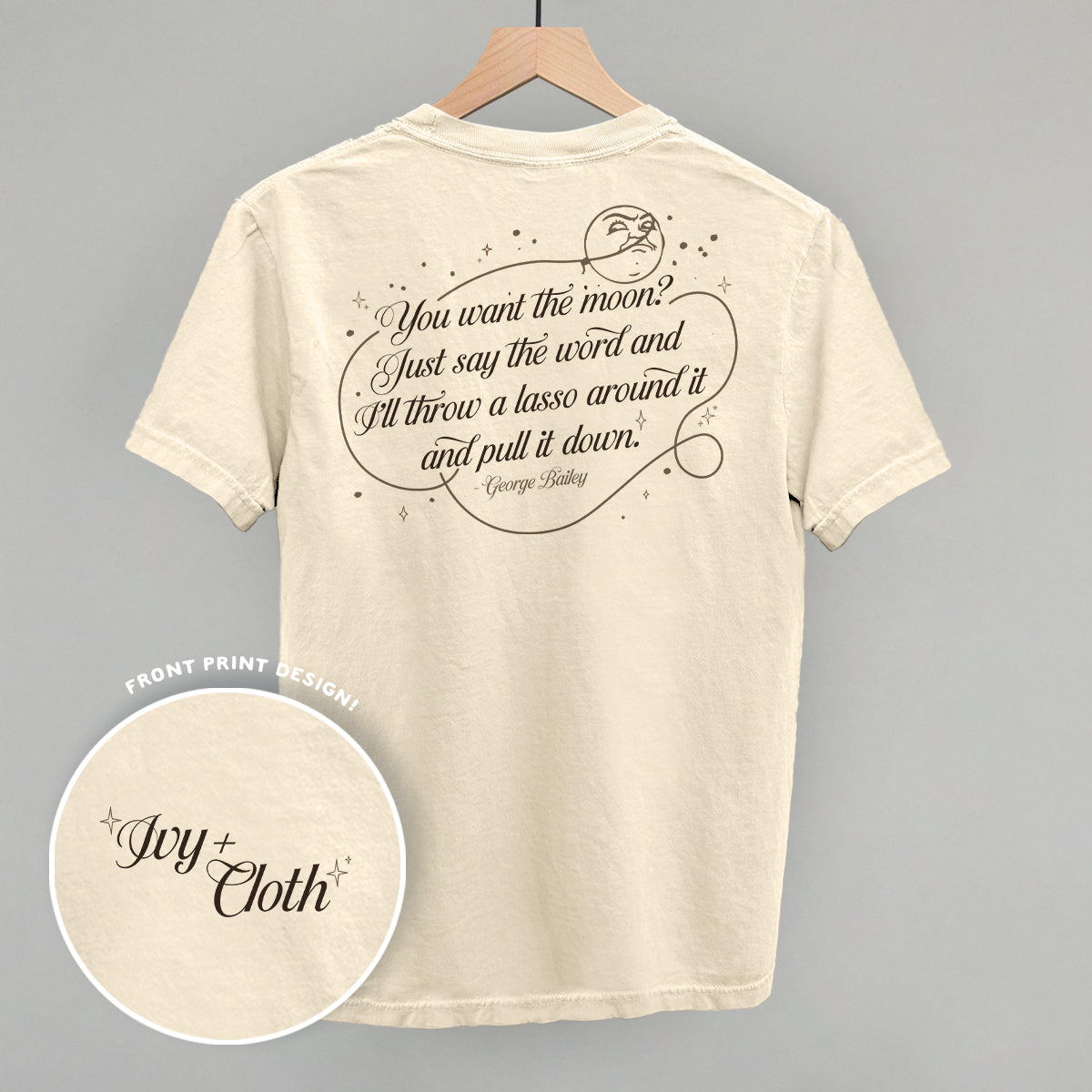 Lasso The Moon (Back Print) T-Shirts, Hoodie, Sweatshirt | RetroVerseTees.com (Image 1)
