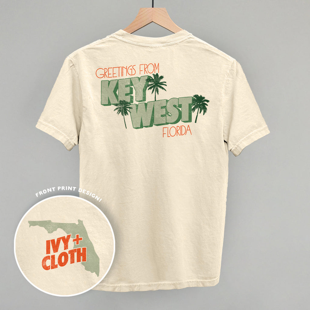 Greetings From Key West (Back Print) T-Shirts, Hoodie, Sweatshirt | RetroVerseTees.com (Image 2)