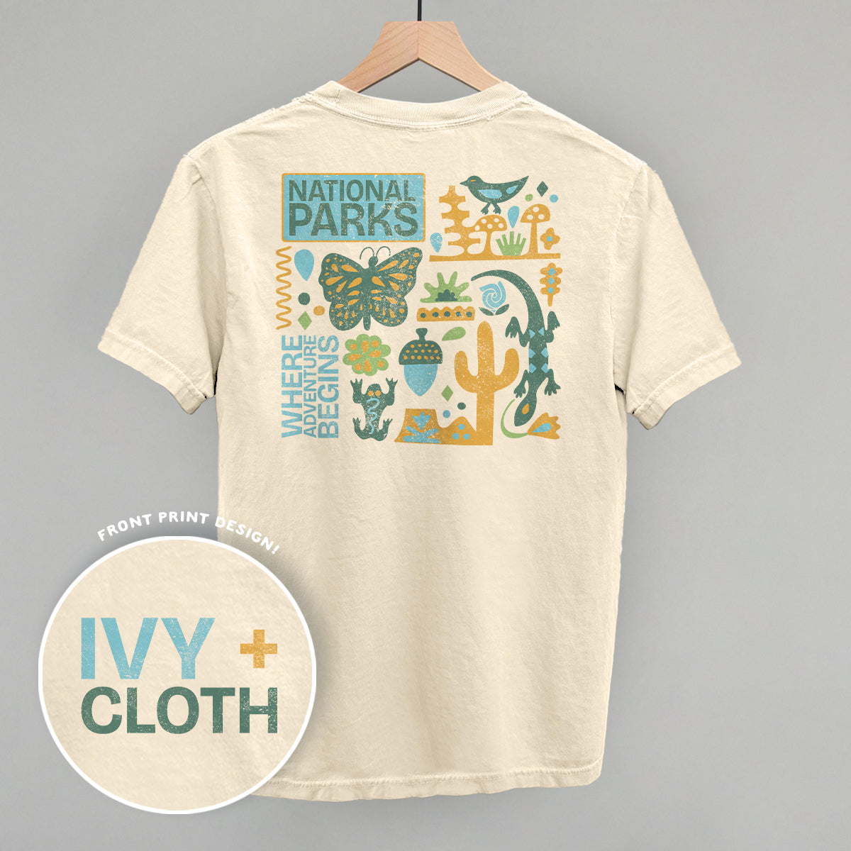 National Parks Doodles (Back Print) T-Shirts, Hoodie, Sweatshirt | RetroVerseTees.com (Image 2)