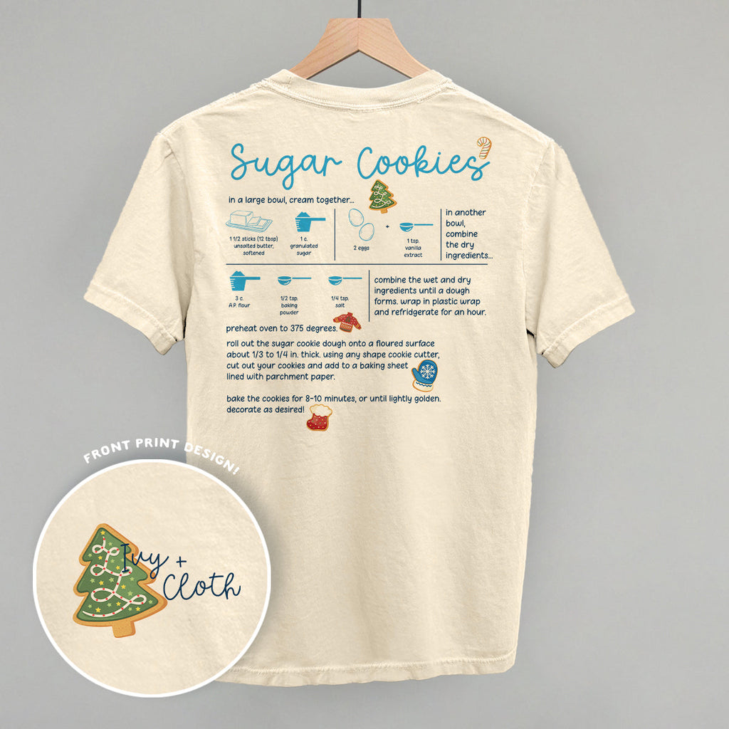 Sugar Cookie Recipe (Back Print) T-Shirts, Hoodie, Sweatshirt | RetroVerseTees.com (Image 3)