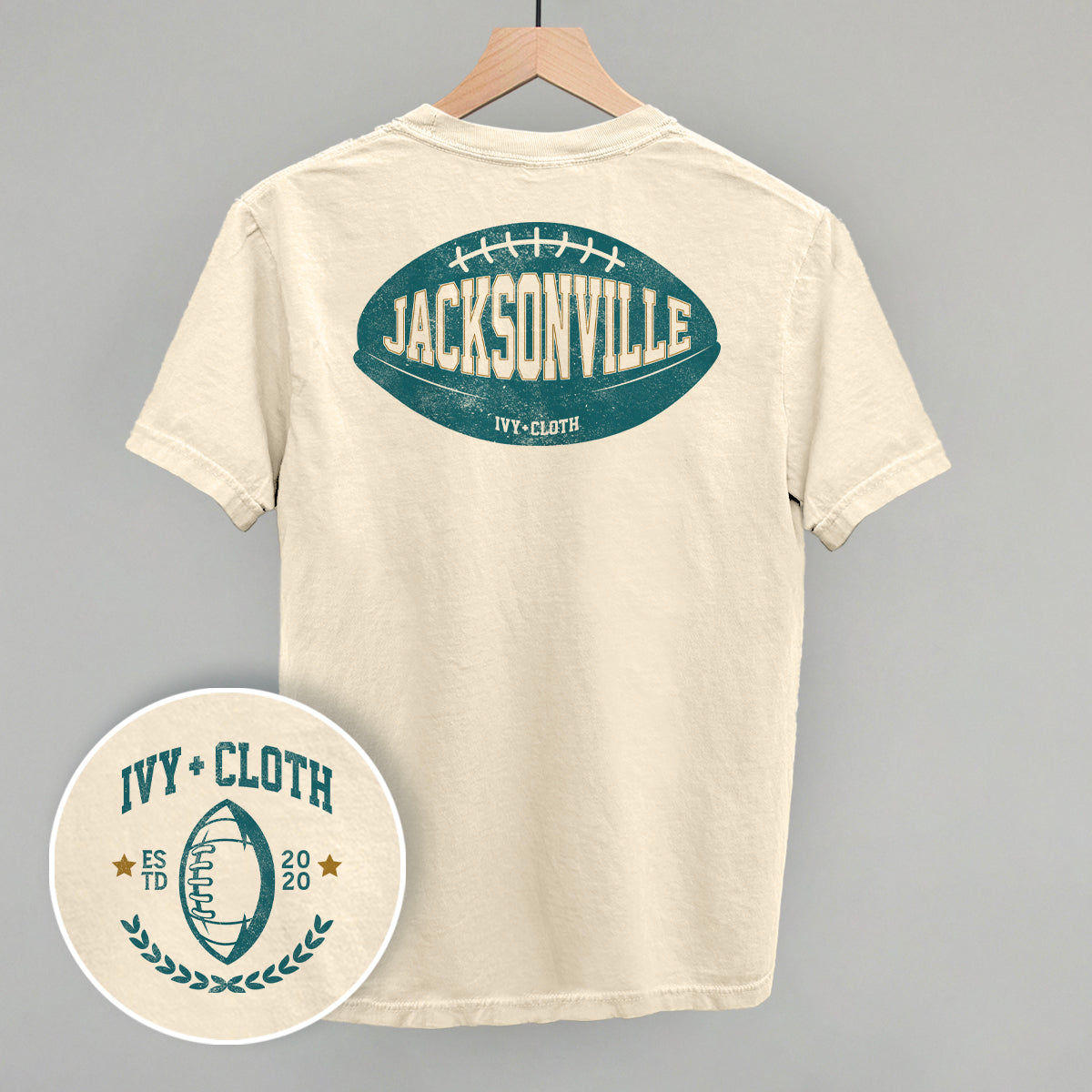 Jacksonville Football (Back Print) T-Shirts, Hoodie, Sweatshirt | RetroVerseTees.com (Image 2)