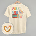You Are (Teacher Affirmations) (Back Print) T-Shirts, Hoodie, Sweatshirt | RetroVerseTees.com (Image 1)