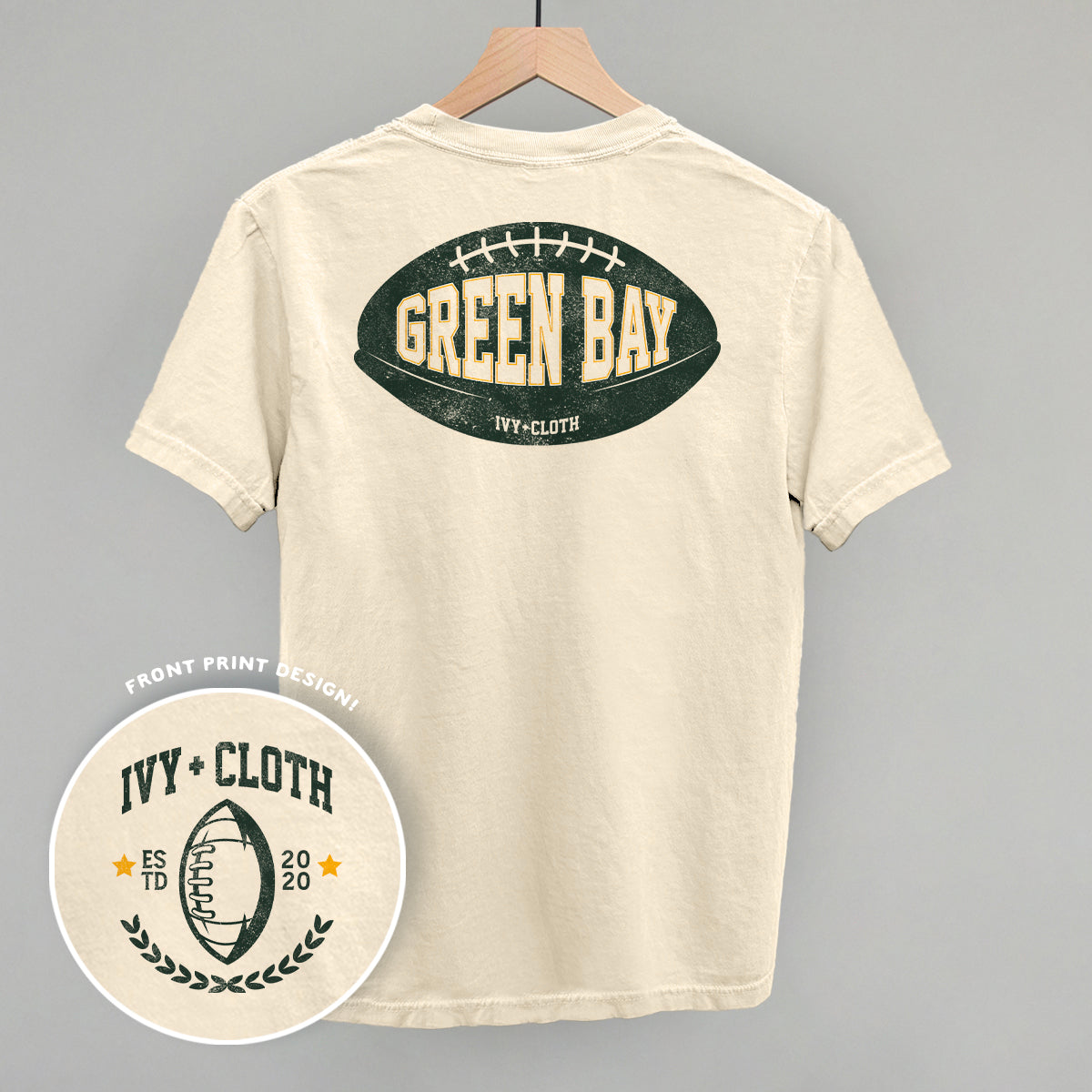 Green Bay Football (Back Print) T-Shirts, Hoodie, Sweatshirt | RetroVerseTees.com (Image 2)