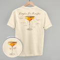 Pumpkin Pie Martini Recipe (Back Print) T-Shirts, Hoodie, Sweatshirt | RetroVerseTees.com (Image 1)