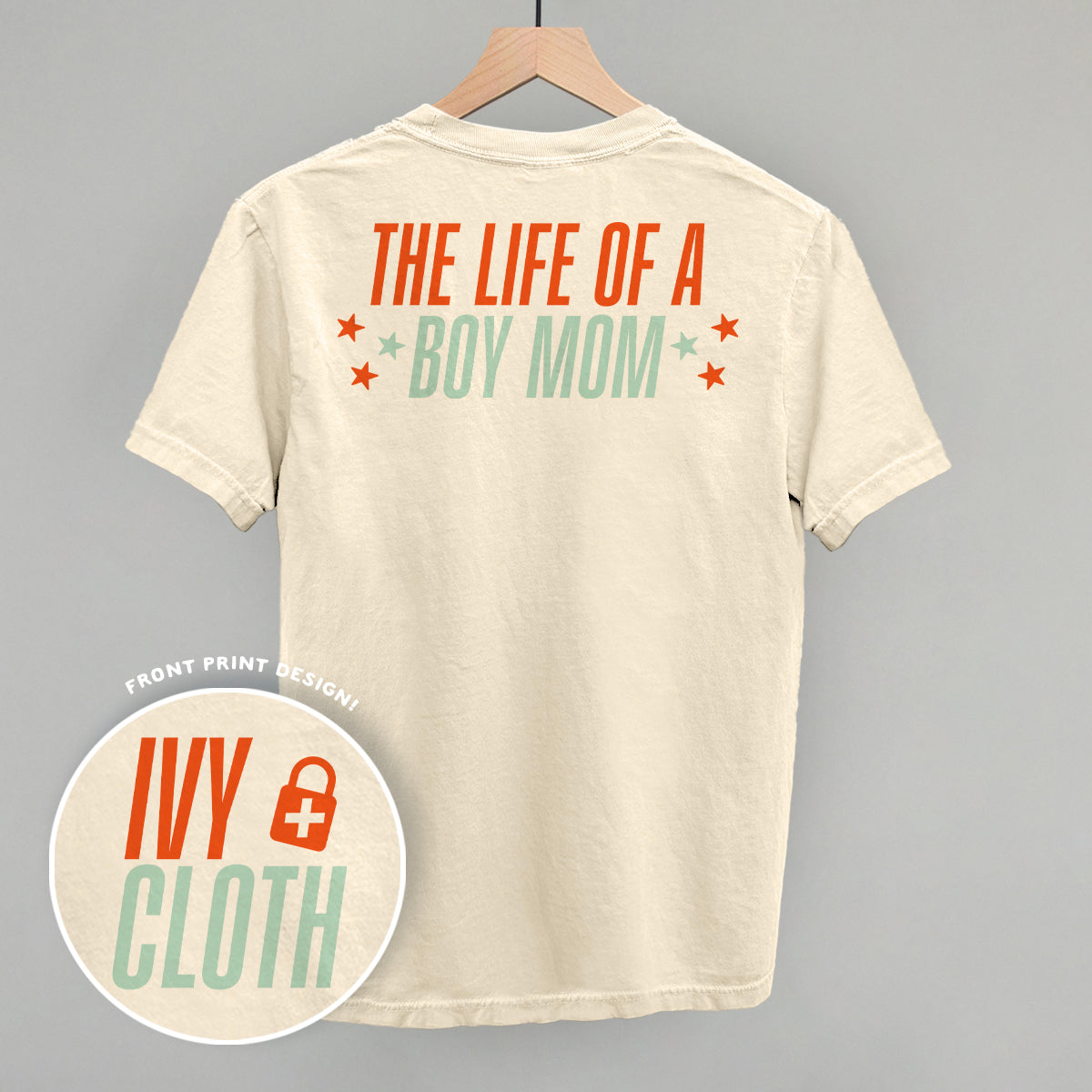 The Life Of A Boy Mom (Back Print) T-Shirts, Hoodie, Sweatshirt | RetroVerseTees.com (Image 1)