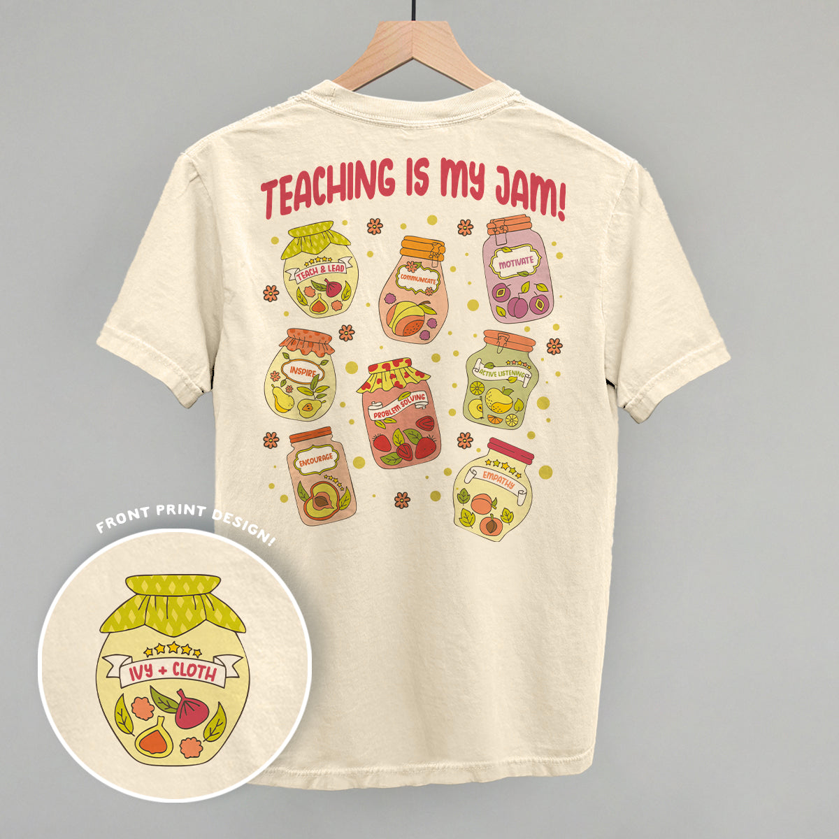 Teaching Is My Jam (Back Print) T-Shirts, Hoodie, Sweatshirt | RetroVerseTees.com (Image 3)