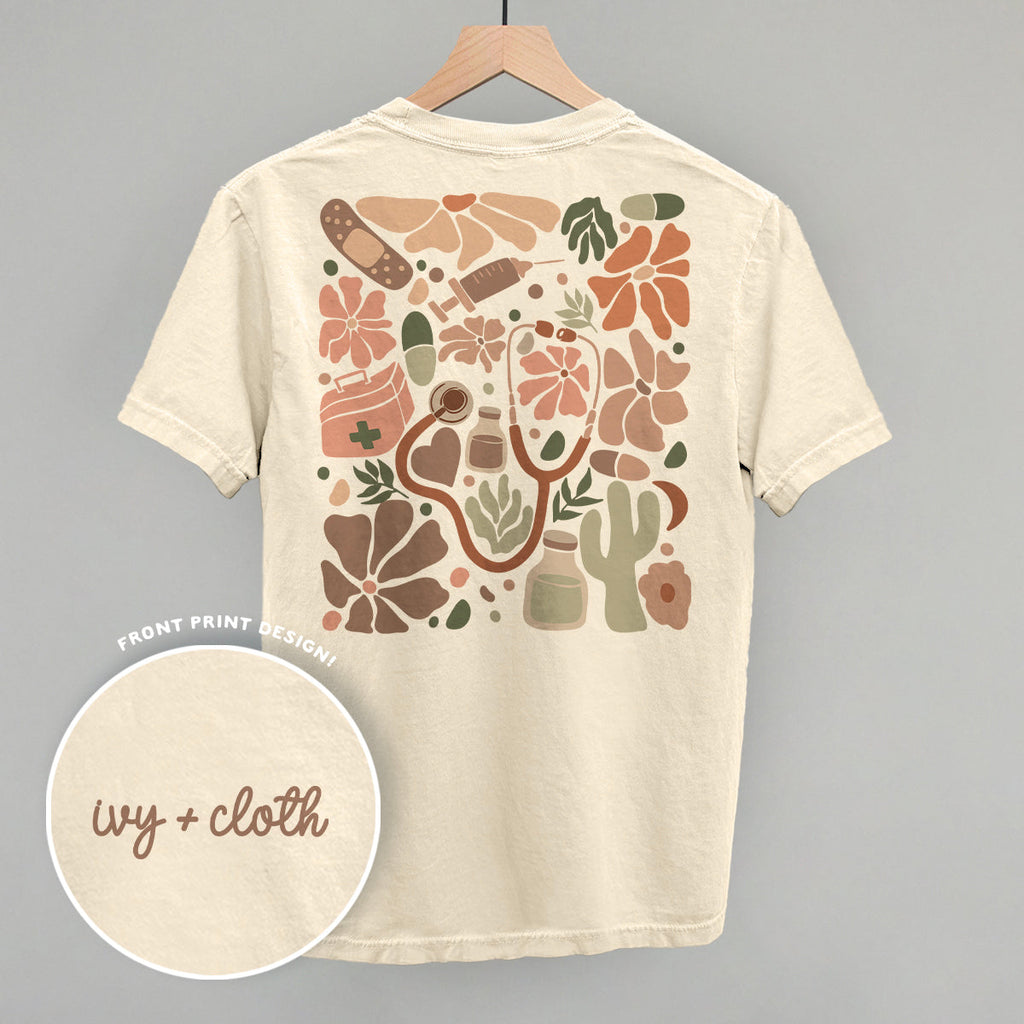 Abstract Neutral Nurse Doodle (Back Print) T-Shirts, Hoodie, Sweatshirt | RetroVerseTees.com (Image 3)