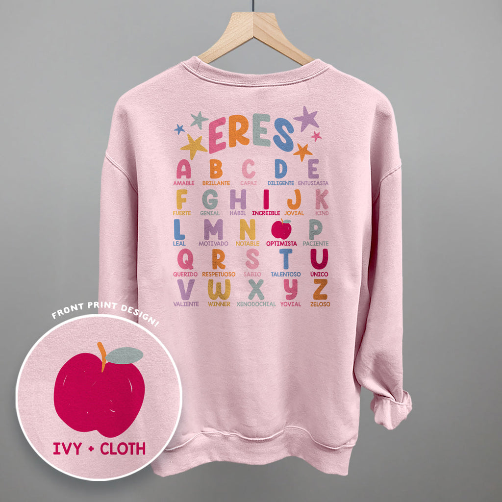 Eres (You Are) Alphabet Spanish (Back Print) T-Shirts, Hoodie, Sweatshirt | RetroVerseTees.com (Image 4)