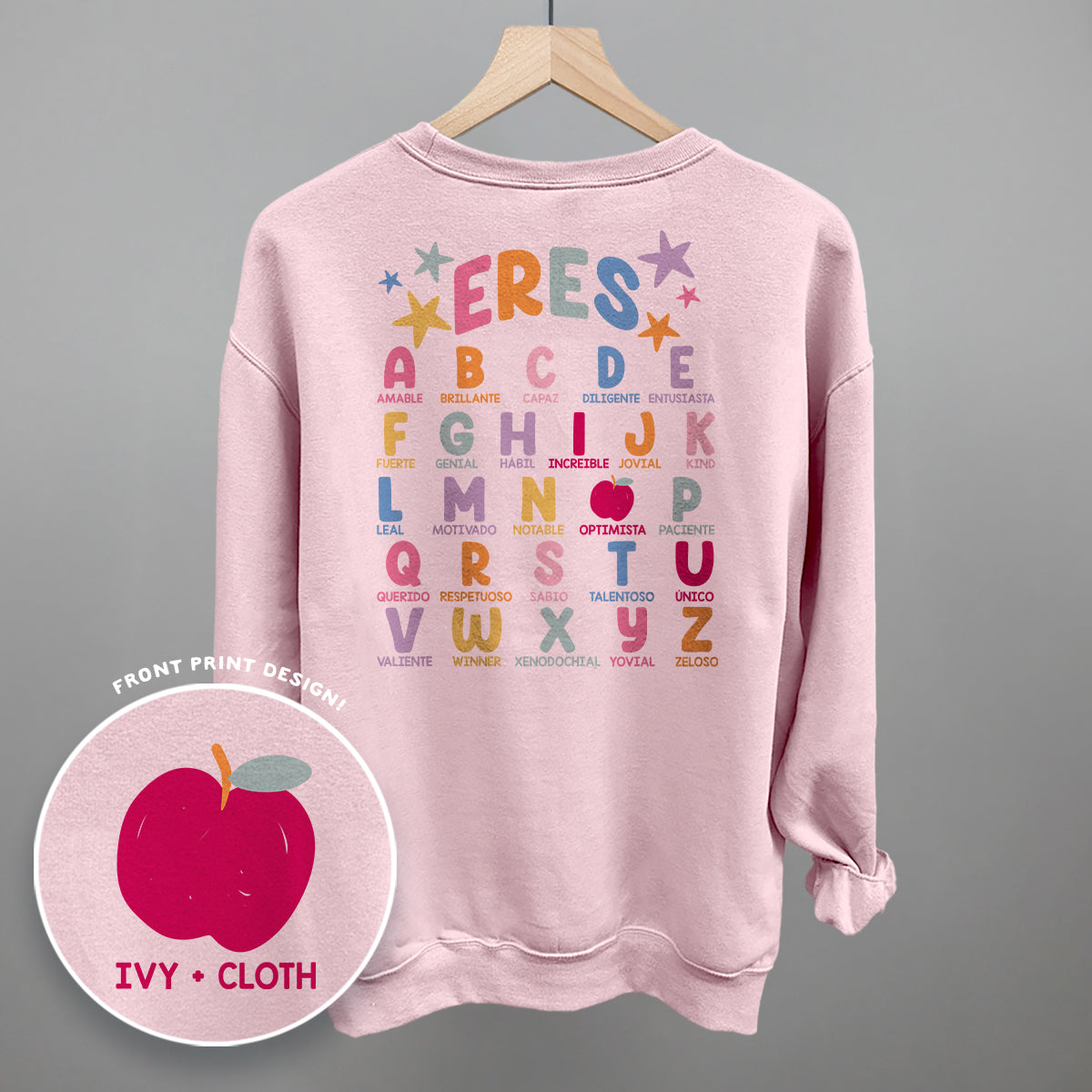 Eres (You Are) Alphabet Spanish (Back Print) T-Shirts, Hoodie, Sweatshirt | RetroVerseTees.com (Image 4)