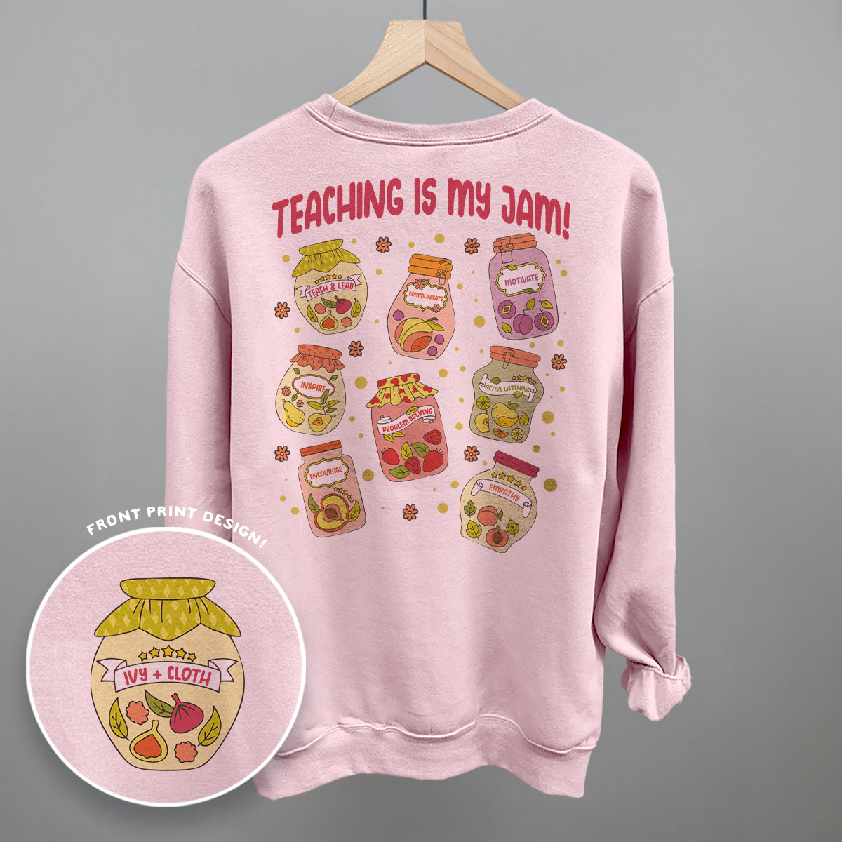 Teaching Is My Jam (Back Print) T-Shirts, Hoodie, Sweatshirt | RetroVerseTees.com (Image 5)