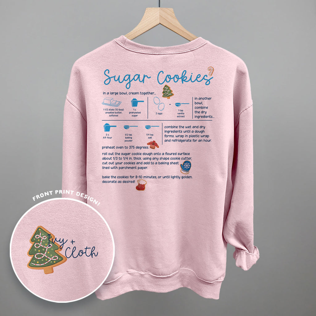 Sugar Cookie Recipe (Back Print) T-Shirts, Hoodie, Sweatshirt | RetroVerseTees.com (Image 4)