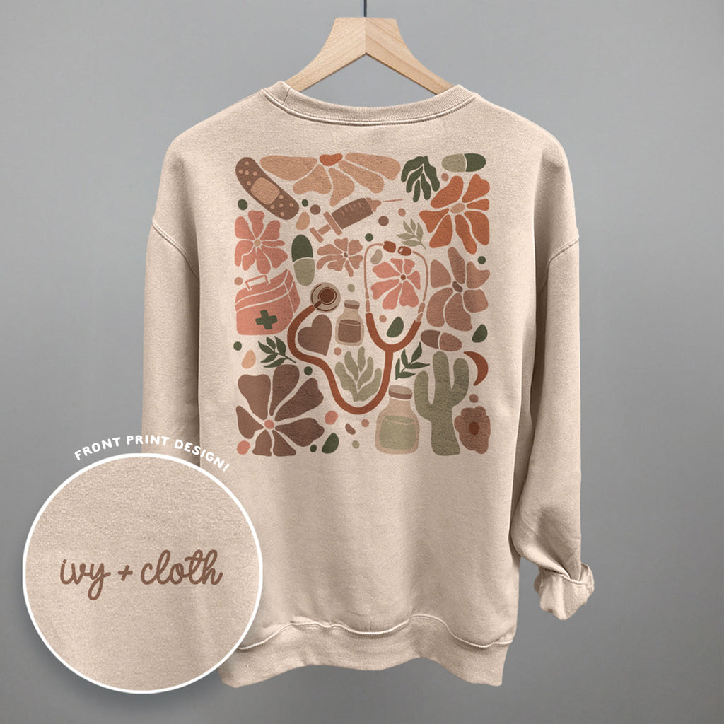 Abstract Neutral Nurse Doodle (Back Print) T-Shirts, Hoodie, Sweatshirt | RetroVerseTees.com (Image 5)