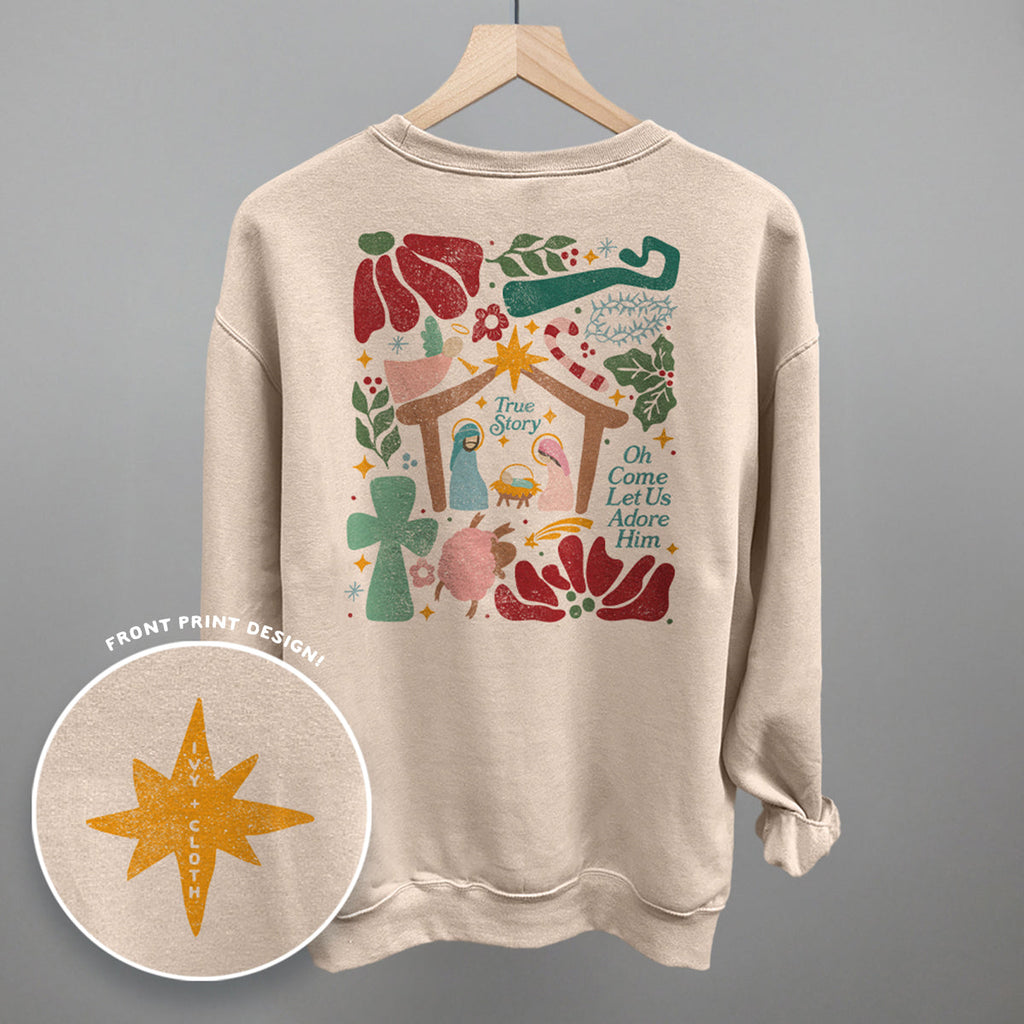 Nativity Doodle (Back Print) T-Shirts, Hoodie, Sweatshirt | RetroVerseTees.com (Image 5)