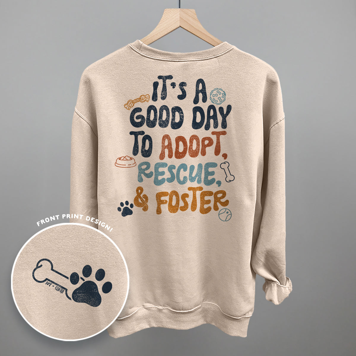 Adopt, Rescue, & Foster (Back Print) T-Shirts, Hoodie, Sweatshirt | RetroVerseTees.com (Image 3)