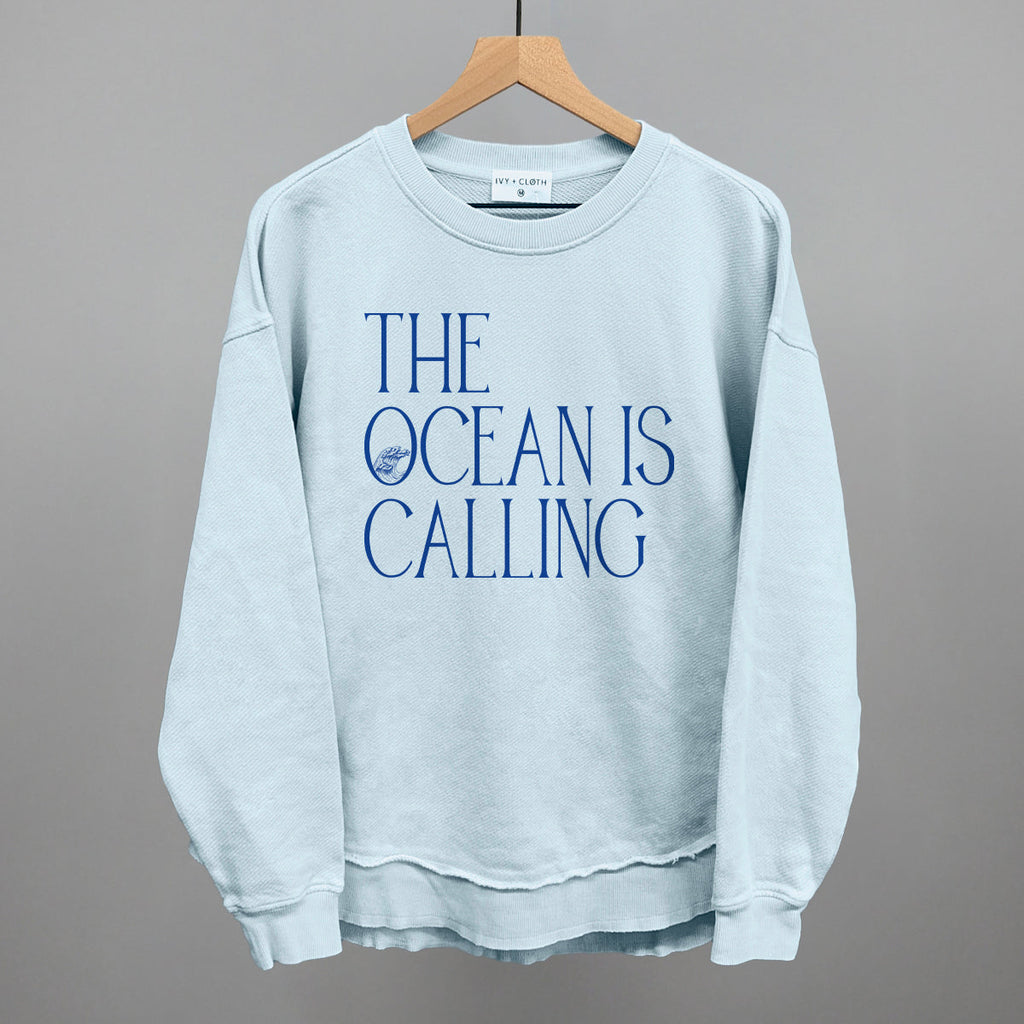 The Ocean Is Calling (Blue) T-Shirts, Hoodie, Sweatshirt | RetroVerseTees.com (Image 1)