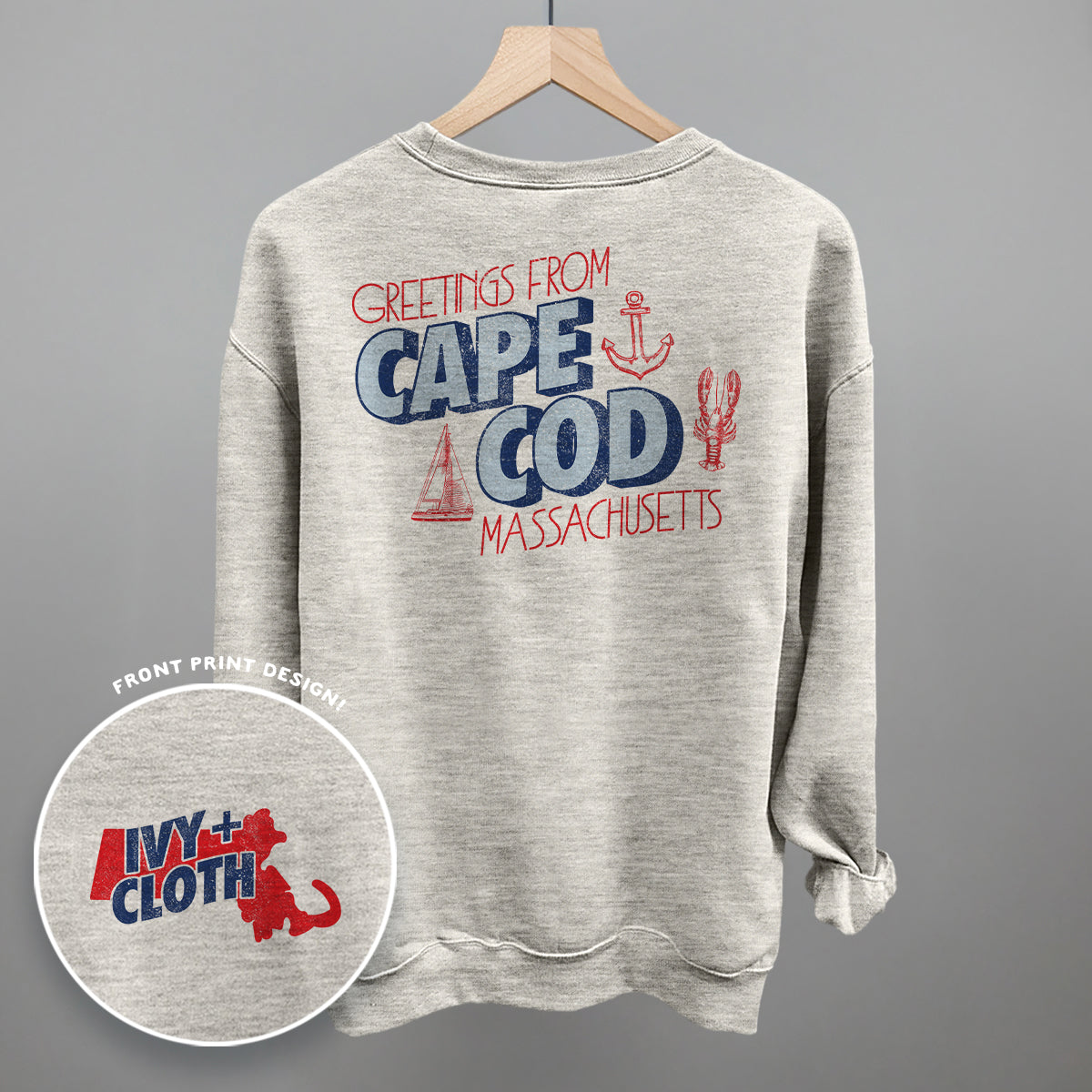 Greetings From Cape Cod (Back Print) T-Shirts, Hoodie, Sweatshirt | RetroVerseTees.com (Image 3)