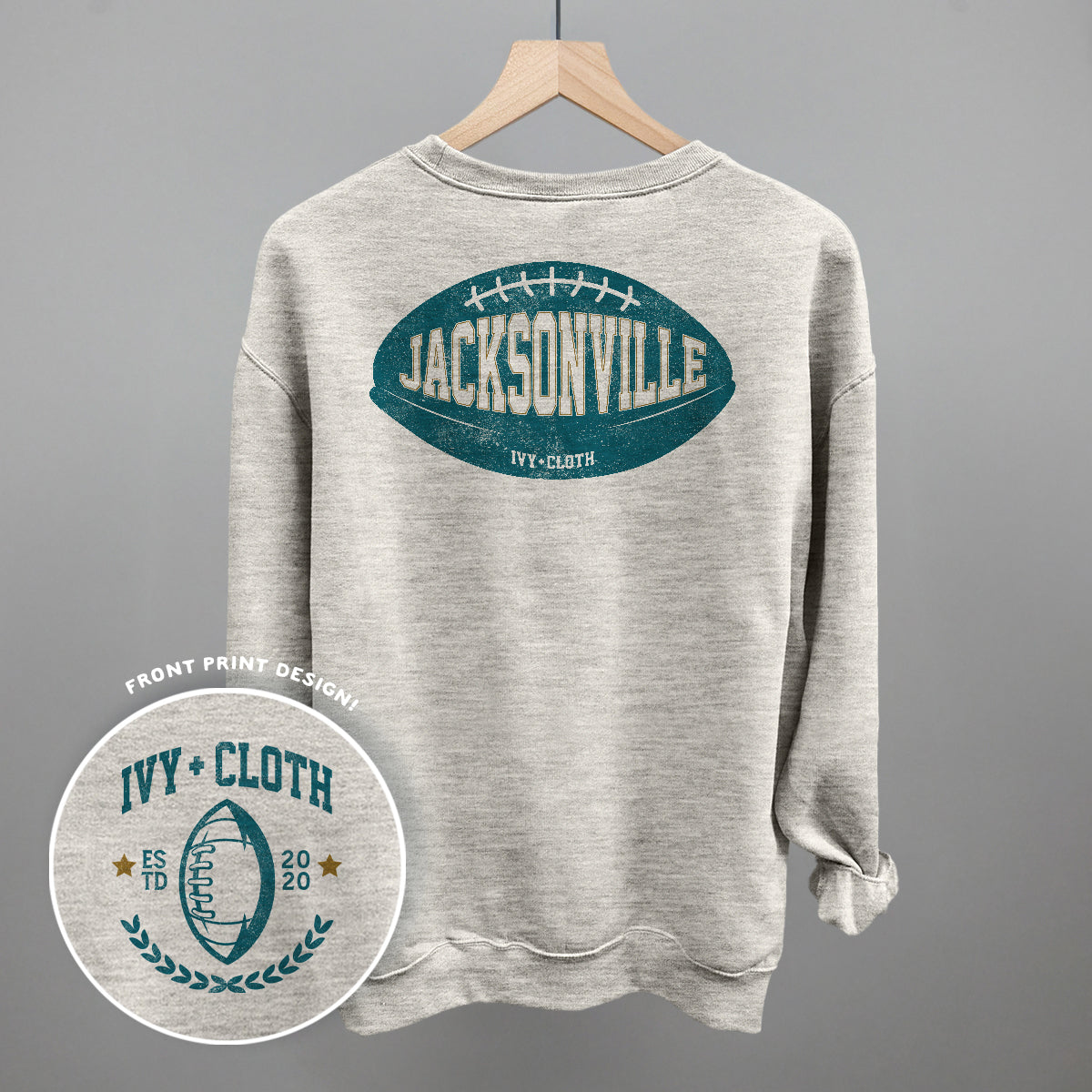 Jacksonville Football (Back Print) T-Shirts, Hoodie, Sweatshirt | RetroVerseTees.com (Image 3)