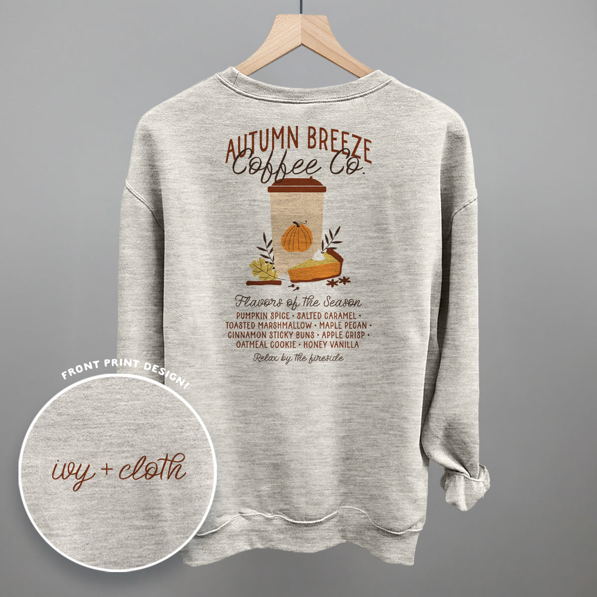 Autumn Breeze Coffee Co. (Back Print) T-Shirts, Hoodie, Sweatshirt | RetroVerseTees.com (Image 3)